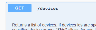 Get /devices
