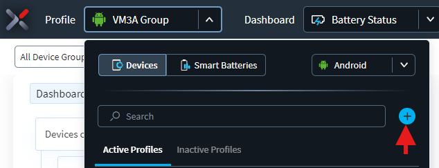 Select the Profile menu