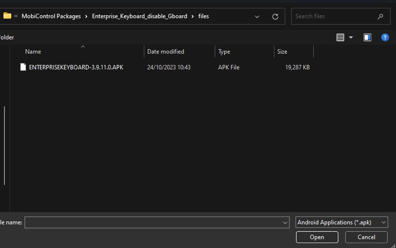 Navigate to the folder of the project