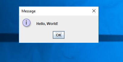Image showing the successful execution of the JAR file specified in the startup script