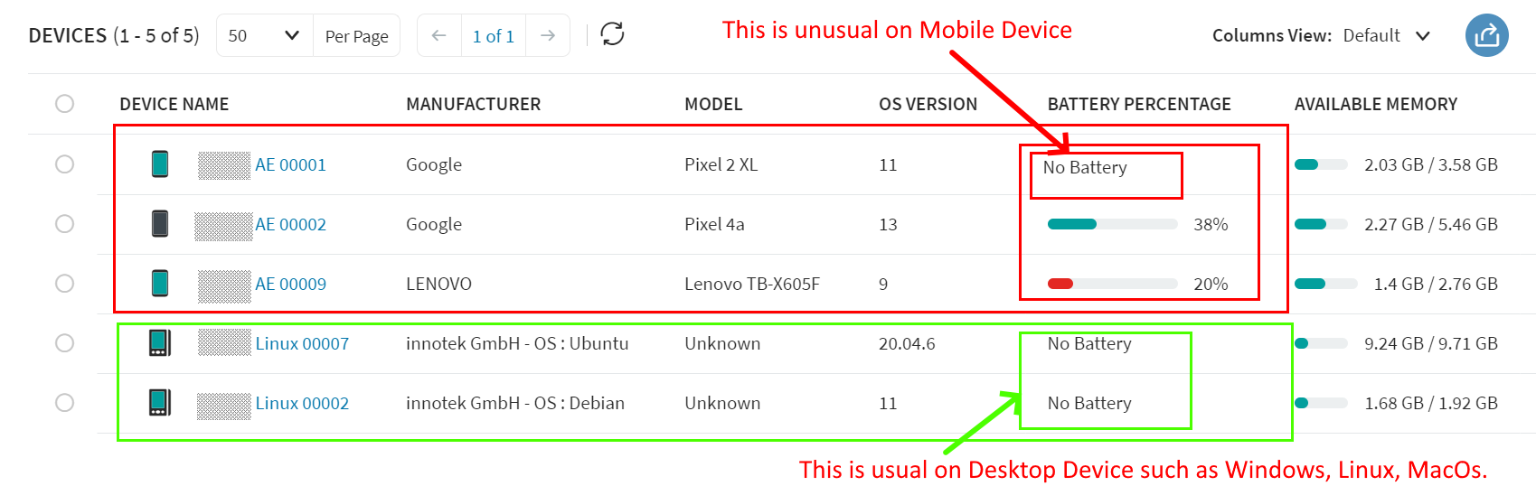 Battery Percentage shows No Battery
