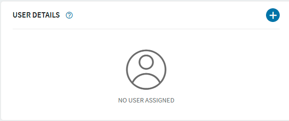 The User Details card on device details page