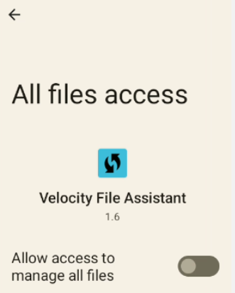 Permission pop up